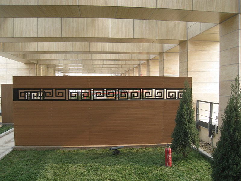 屏風木塑屏風案例